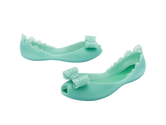 Melissa Queen Green Women Ballerina with Bow Detailed