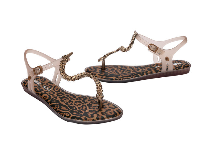 Melissa Solar II X Bobo AD Brown Flat Flipflops Sandal for Women – ightweight Brown Flipflops