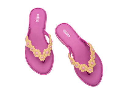 Melissa Spring AD Lilac Yellow Flipflops For Women