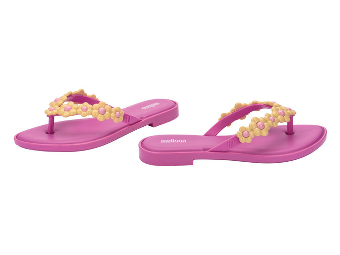 Melissa Spring AD Lilac Yellow Flipflops For Women
