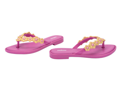 Melissa Spring AD Lilac Yellow Flipflops For Women