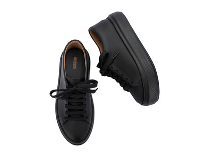 Melissa Wild Ad Matte Lace Up Women Black Sneakers