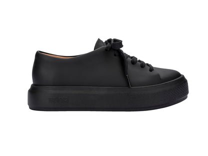 Melissa Wild Ad Matte Lace Up Women Black Sneakers