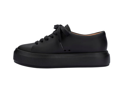 Melissa Wild Ad Matte Lace Up Women Black Sneakers