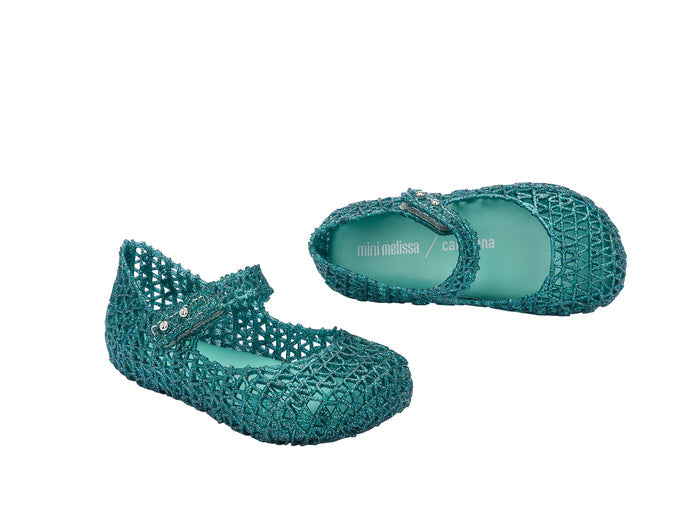 Green Sandals for Kids, Trendy Mini Melissa Sandals, Green Jelly Sandals for Children