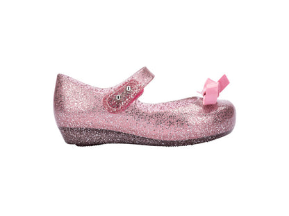 Mini Melissa Ultragirl Bow IV Glitter Pink Ballerinas Sandals for Babies – Cute and Stylish Baby Girl Footwear