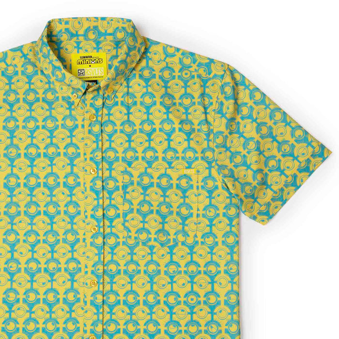 RSVLTS XS Minions Short Sleeve Shirt Minions "For Your Eye Only" – KUNUFLEX Short Sleeve Shirt