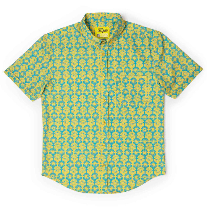 RSVLTS Minions Short Sleeve Shirt Minions "For Your Eye Only" – KUNUFLEX Short Sleeve Shirt