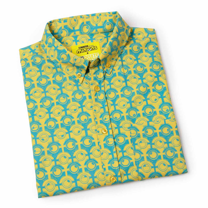 RSVLTS Minions Short Sleeve Shirt Minions "For Your Eye Only" – KUNUFLEX Short Sleeve Shirt