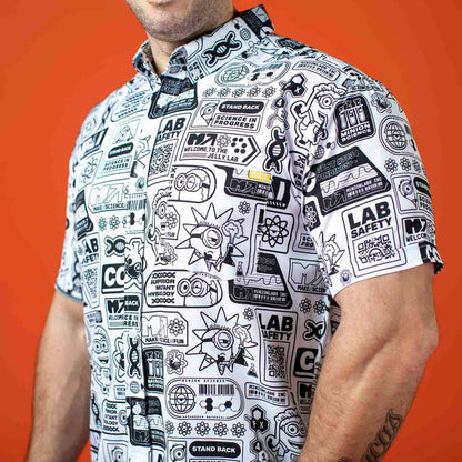 RSVLTS Minions Short Sleeve Shirt Minions "Zero Days Without Accident" – KUNUFLEX Short Sleeve Shirt
