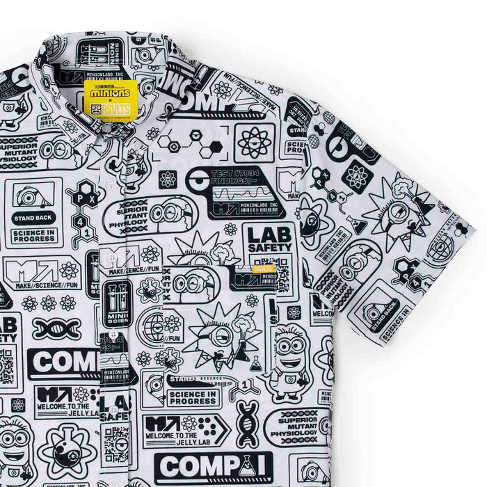 RSVLTS XS Minions Short Sleeve Shirt Minions "Zero Days Without Accident" – KUNUFLEX Short Sleeve Shirt