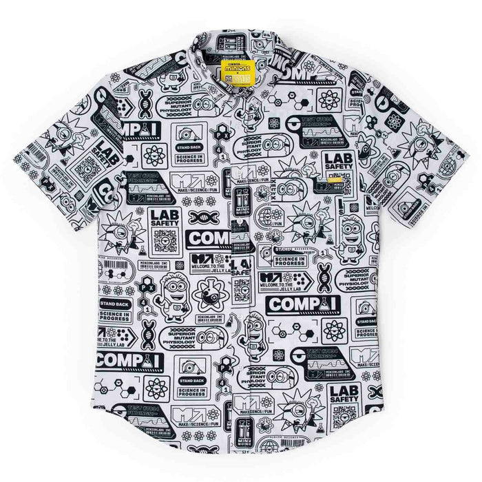 RSVLTS Minions Short Sleeve Shirt Minions "Zero Days Without Accident" – KUNUFLEX Short Sleeve Shirt
