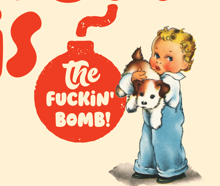 MOM is BOMB! mother's day greeting card