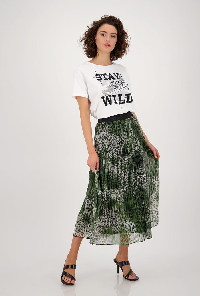 Monari 406265 Clover Pattern Skirt Front Lifestyle 1 | Dotique