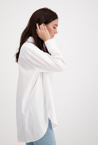 Monari 406748 White Blouse - Dotique - Monari
