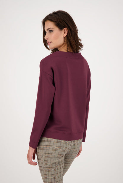 Monari 805359 Berry Wine Pullover Back Model 1 | Dotique