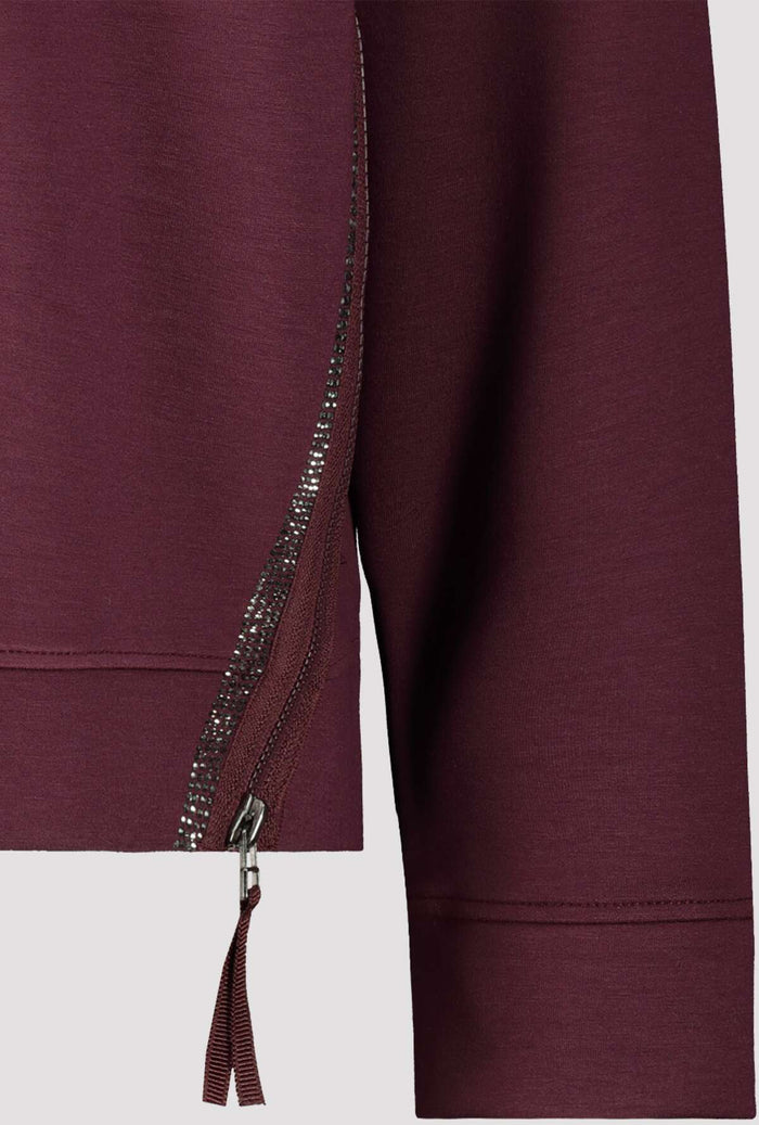 Monari 805359 Berry Wine Pullover Detail | Dotique