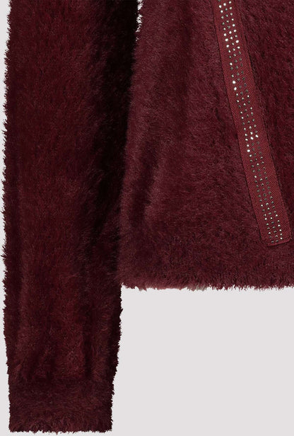 Monari 805505 Berry Wine Pullover Detail | Dotique