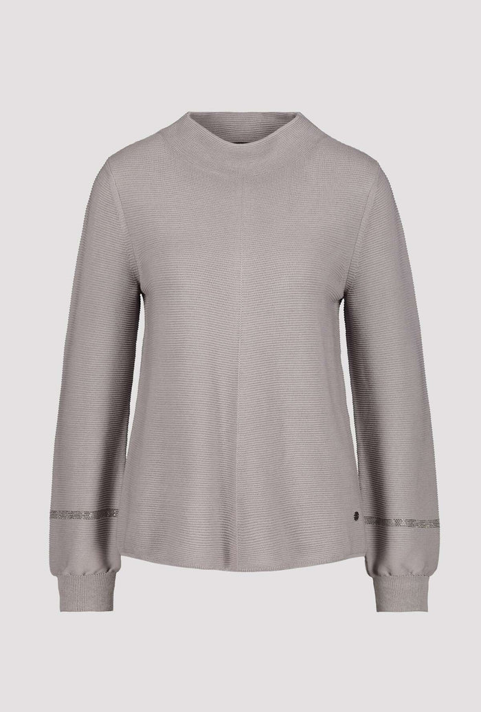 Monari 805510 Cloud Pullover With Rhinestone Elements Front | Dotique