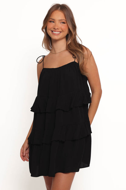 Petal and Pup USA DRESSES Mylo Mini Dress - Black (Hold for Amazon)