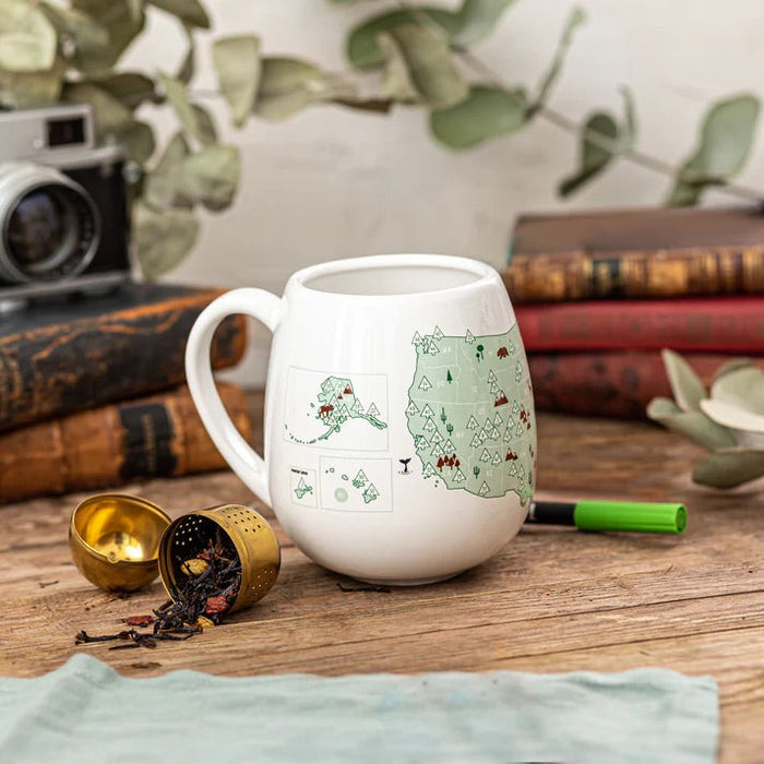 National Parks Bucket List Mug Drinkware Trouvaille