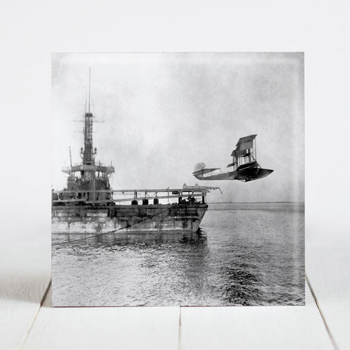 Navy C-2 flying Boat at Pensacola, FL  c.1914