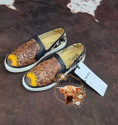 Nehard Western Hand Tooled Sneakers