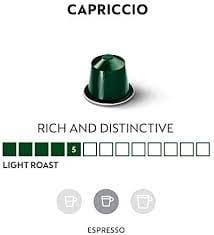 Nespresso CAPRICCIO CAPSULE PACK OF 10 Coffee Capsules - NESC-107-0301 Pie's Variety Store