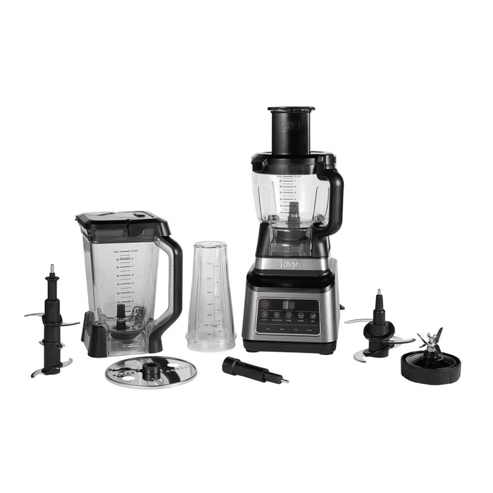 Ninja 1200W 3-in-1 Food Processor with Auto IQ - Black & Silver | BN800UK (7670678814908)