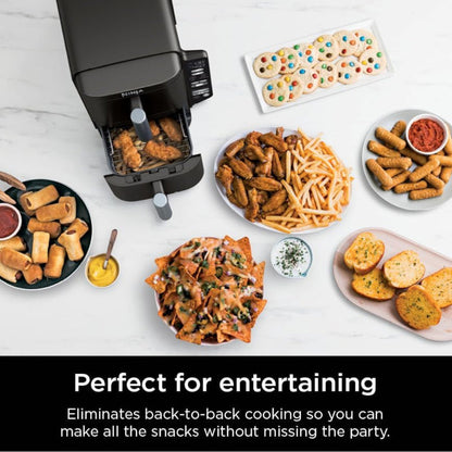 NINJA SL202CCO Double Stack Air Fryer Oven - Factory serviced with Home Essentials warranty