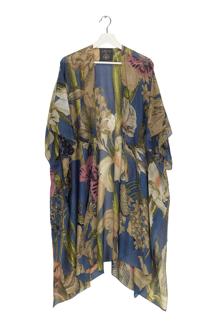 One Hundred Stars Iris Throwover Blue Front View | Dotique
