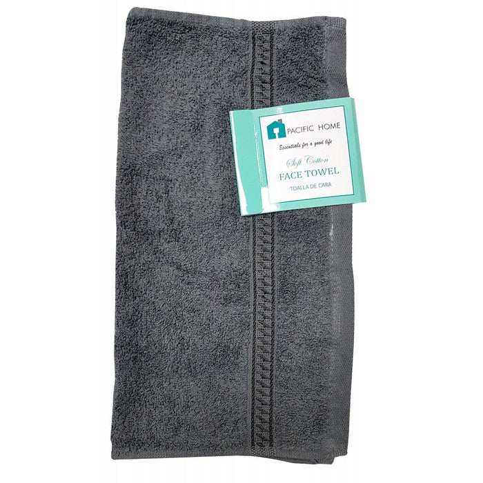 PACIFIC HOME COTTON FACE TOWEL, BROWN - TCC0193 Pie Variety