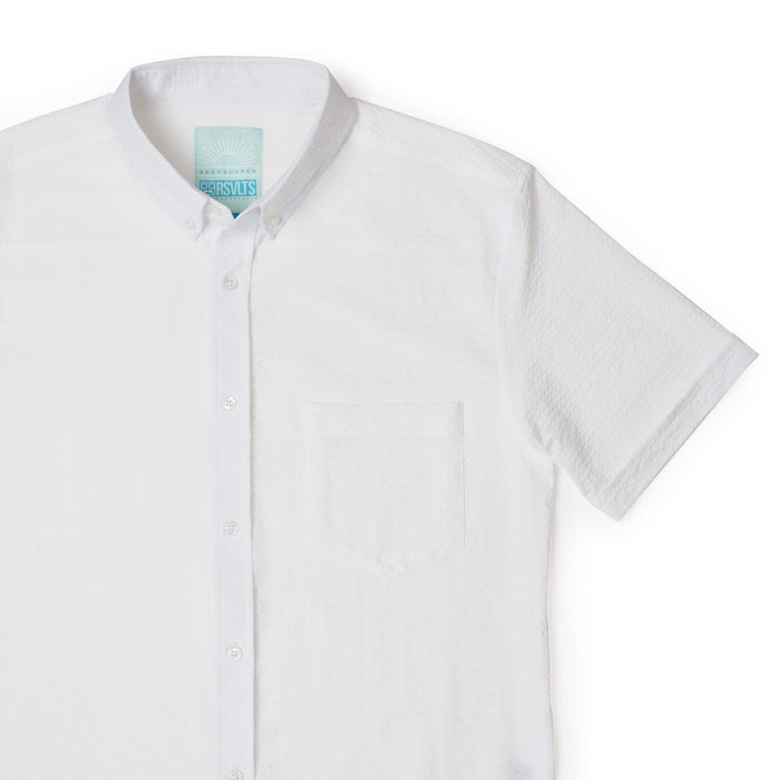 RSVLTS XS RSVLTS Short Sleeve Shirt Pearl – Stretch Seersucker Short Sleeve Shirt