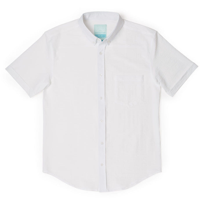 RSVLTS RSVLTS Short Sleeve Shirt Pearl – Stretch Seersucker Short Sleeve Shirt