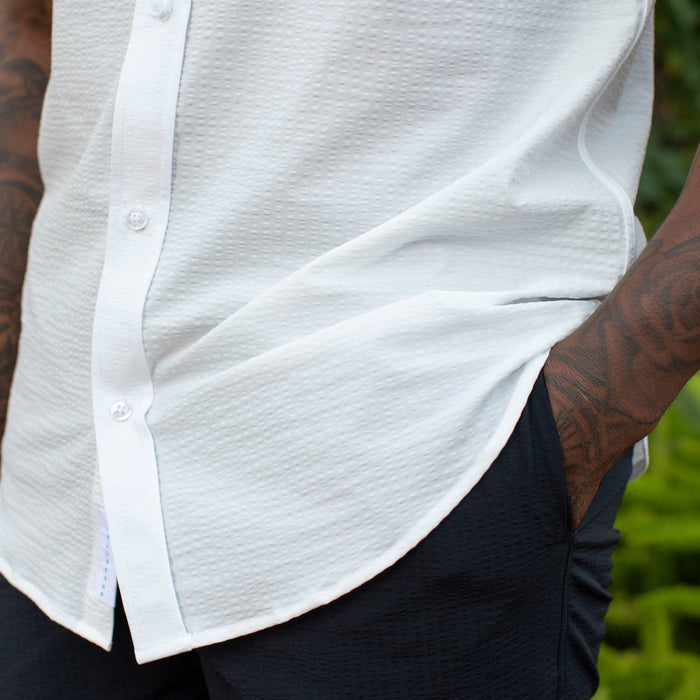 RSVLTS RSVLTS Short Sleeve Shirt Pearl – Stretch Seersucker Short Sleeve Shirt
