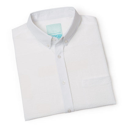 RSVLTS RSVLTS Short Sleeve Shirt Pearl – Stretch Seersucker Short Sleeve Shirt