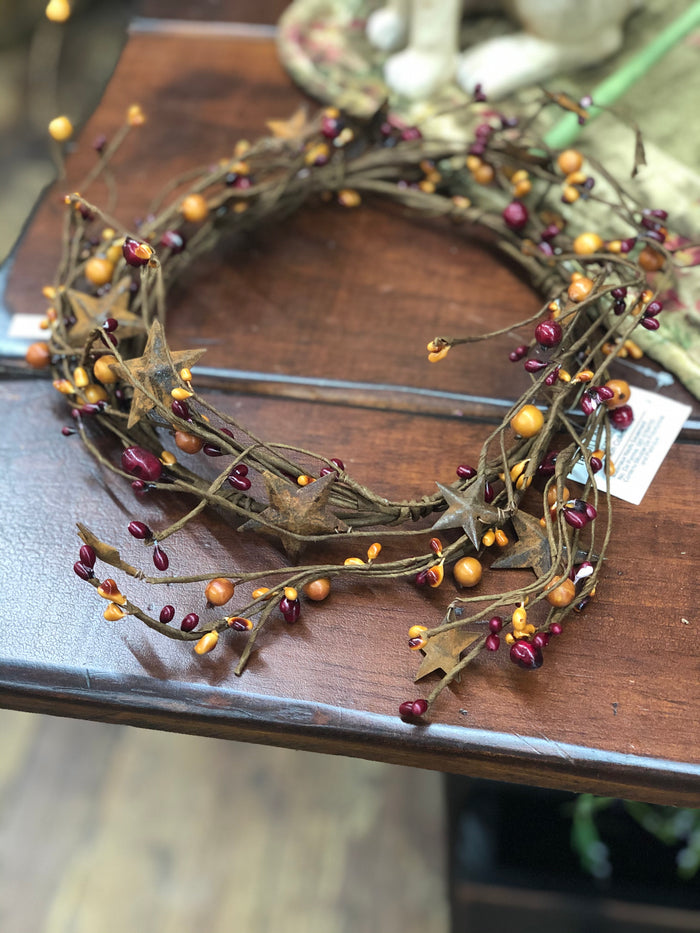 Pip Berry Mustard & Burgundy w/ Rusty Stars Ring
