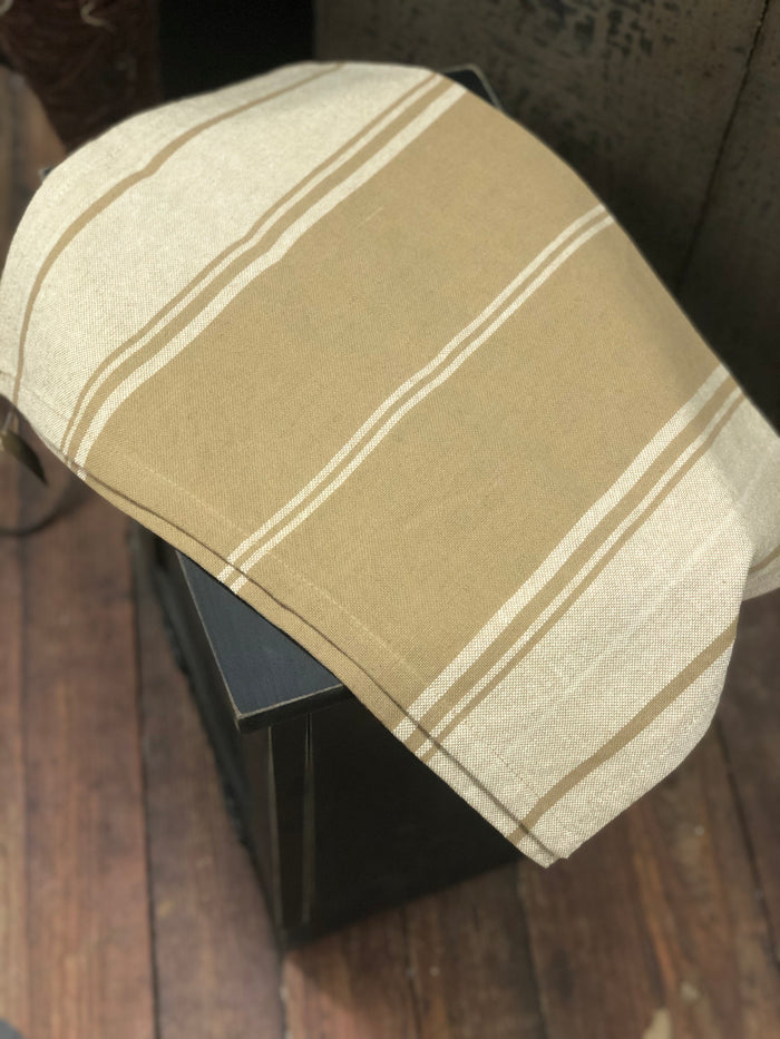 Placemat - XL -Antique White & Tan