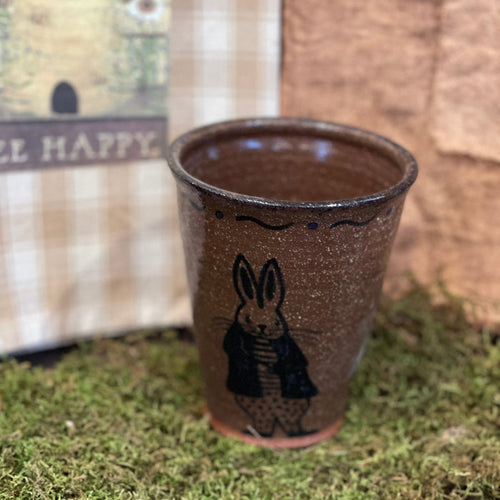 Polka Dot Pants Bunny Tumbler Pottery