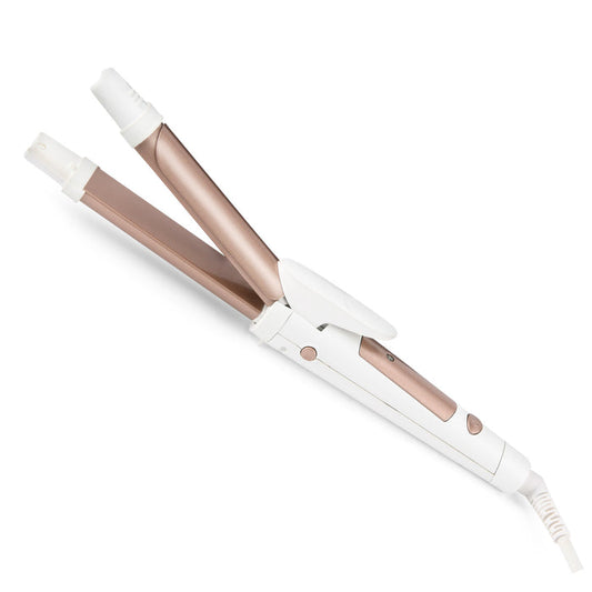 PowerPac 2 IN 1 Electric Hair Curler, Straightener with Quick heat up and neon indicator (PPH5092)