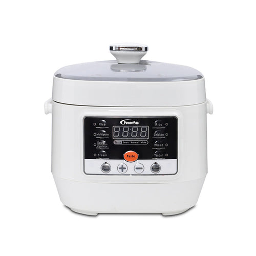 PowerPac 2.5L Electric Pressure Cooker, 7 Safety Features & Multi Preset Functions (PPC295)