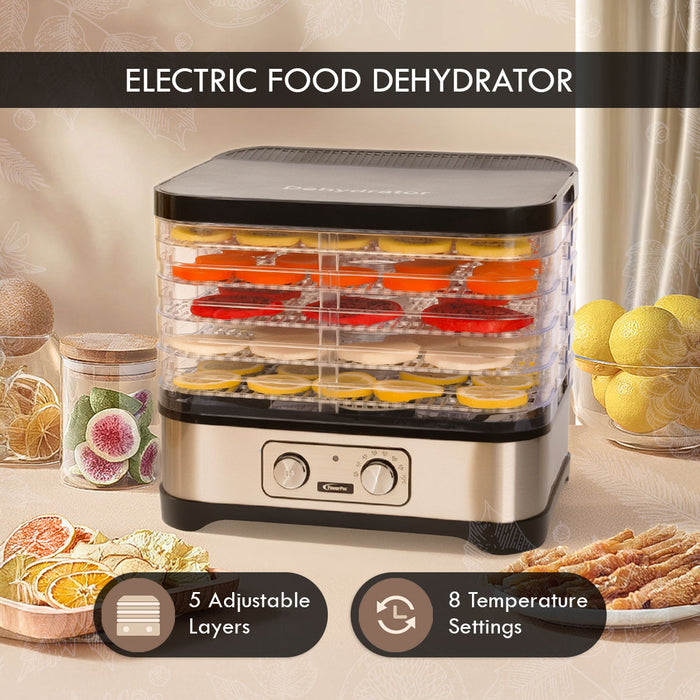 PowerPac Food Dehydrator, Electric Food Dryer Machine for Home Commercial Multi Tier(PPT508)