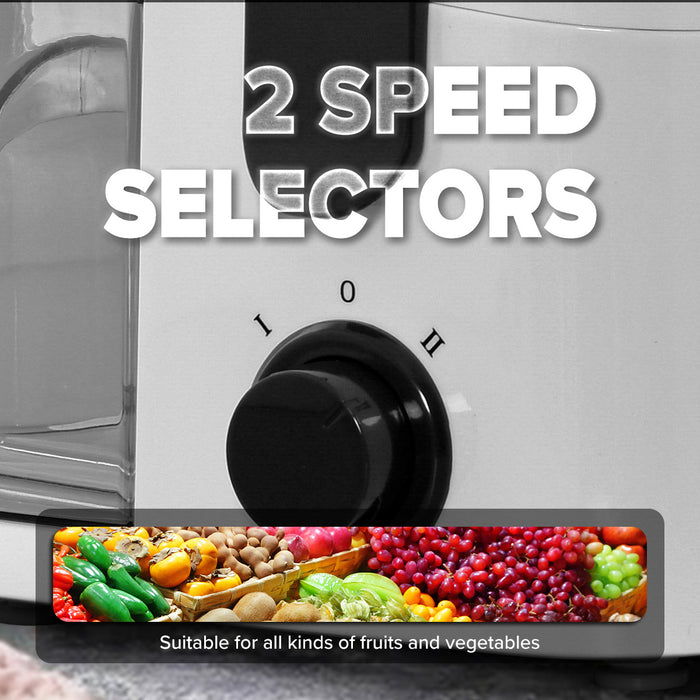 PowerPac Juice Extractor with 2 Speed Stainless Steel Blades (PP3402)