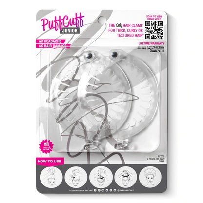 PuffCuff Junior CLEAR Pack - 3 inch (2 Pcs)