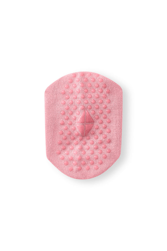 Quarter Socks in Crepe with grips on a white background