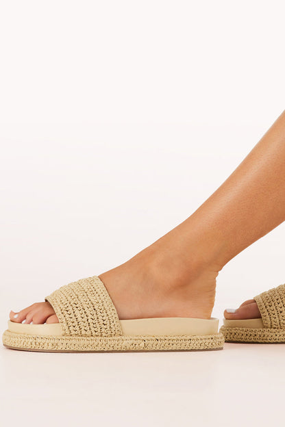 Petal and Pup USA SHOES Quartilla Sandals - Natural Raffia