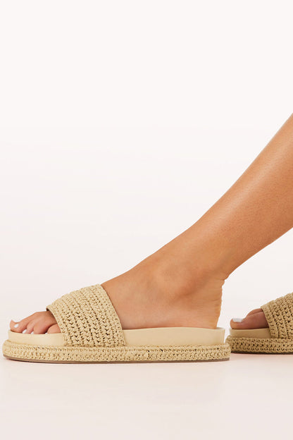 Petal and Pup USA SHOES Quartilla Sandals - Natural Raffia