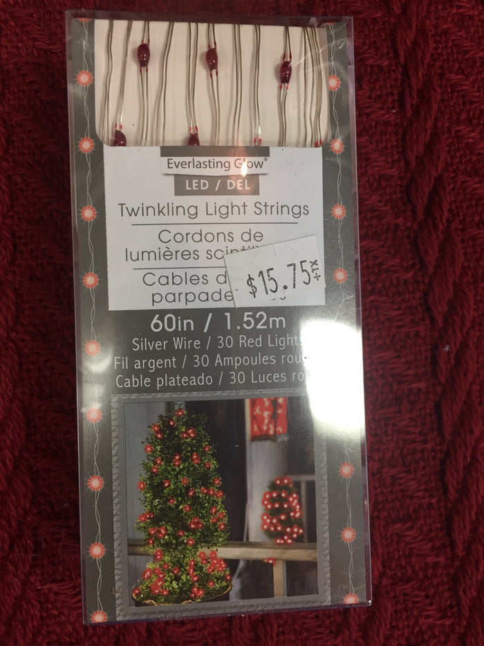 Red Twinkle Light String