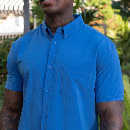 RSVLTS RSVLTS Short Sleeve Shirt Regatta – Stretch Seersucker Short Sleeve Shirt