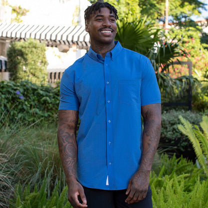 RSVLTS RSVLTS Short Sleeve Shirt Regatta – Stretch Seersucker Short Sleeve Shirt